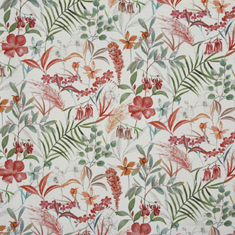 Honeysuckle, Cranberry - Fabric Only